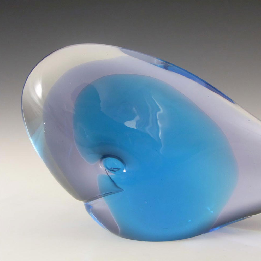 (image for) FM Konstglas/Ronneby Signed Neodymium Swedish Glass Whale - Click Image to Close