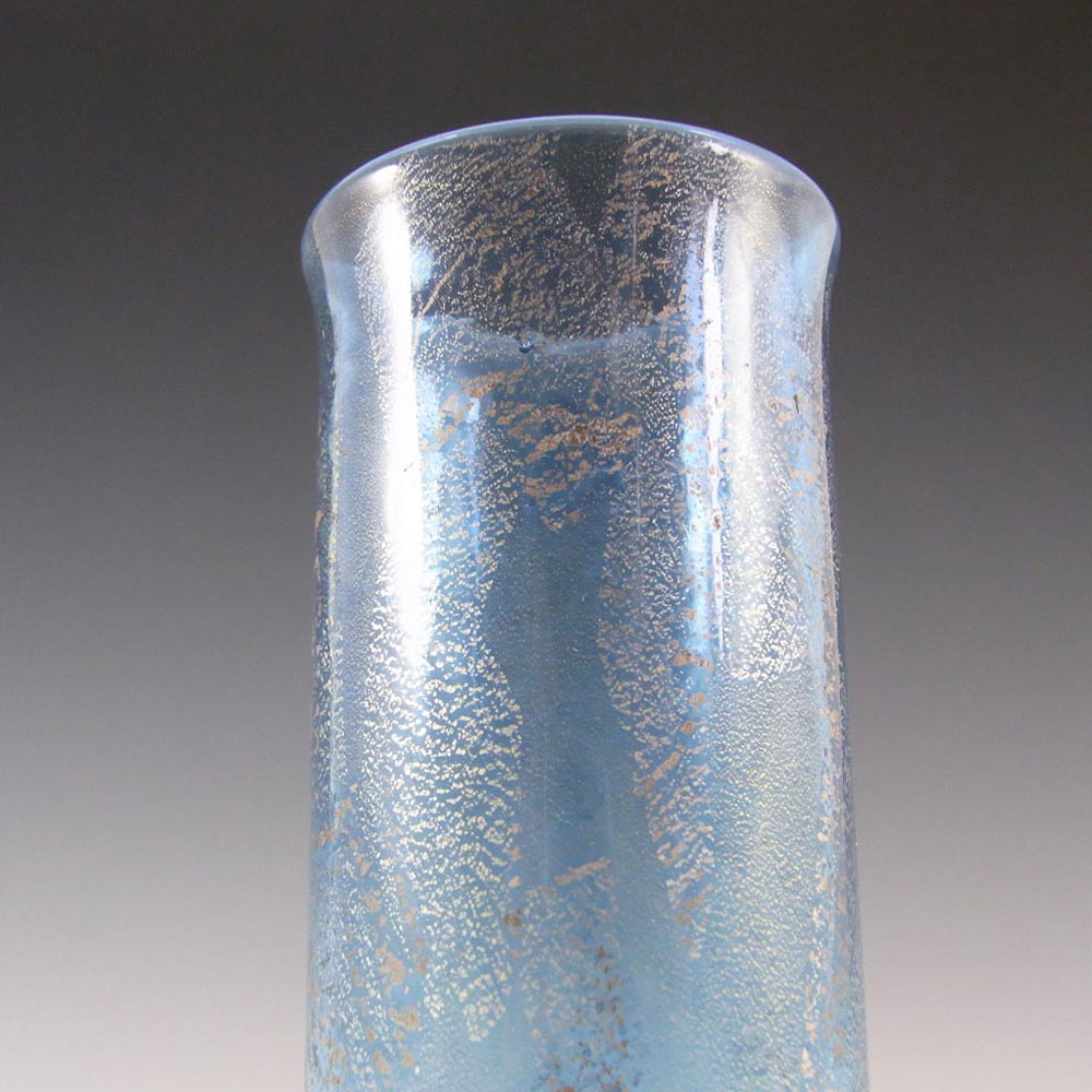 (image for) Isle of Wight Studio / Harris 'Azurene Azure' Glass Cylinder Vase - Click Image to Close