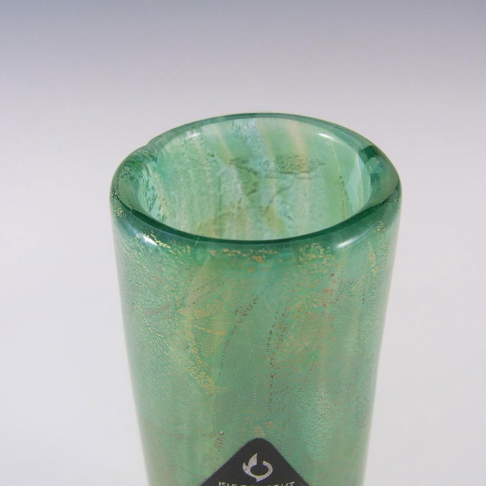Isle of Wight Studio/Harris 'Azurene Green' Glass Vase - Click Image to Close