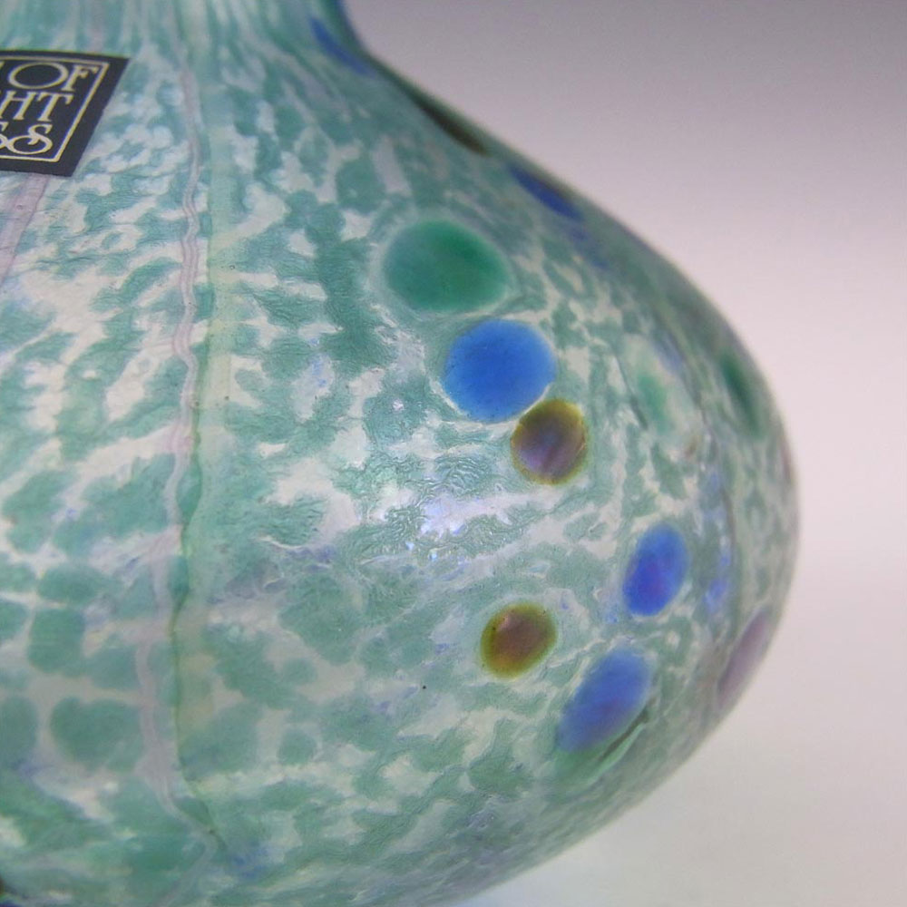 (image for) Isle of Wight Studio / Harris 'Summer Fruits' Blue Glass Vase - Click Image to Close