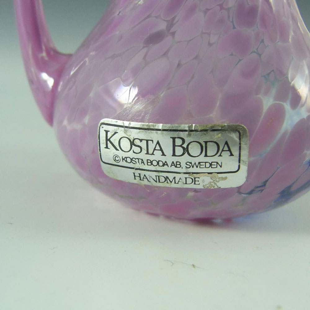 SIGNED Kosta Boda Glass Creamer - Ulrica Vallien #88013 - Click Image to Close