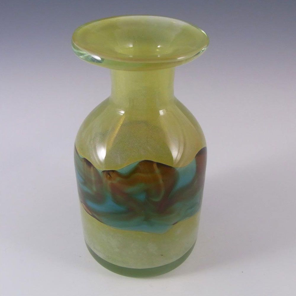 Mdina 'Strata' Maltese Glass Vase - Signed - Click Image to Close