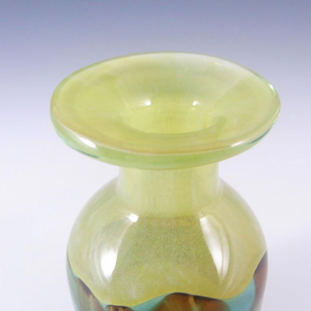 Mdina 'Strata' Maltese Glass Vase - Signed - Click Image to Close