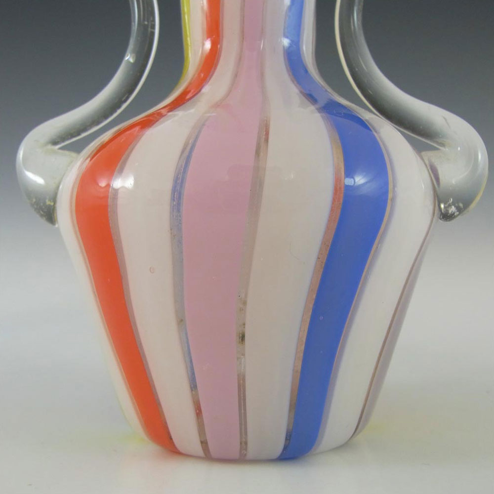 Murano/Venetian 1960's Filigree Glass Vase - Click Image to Close