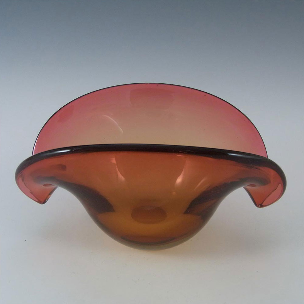 (image for) Seguso Dalla Venezia Murano Pink Glass Clam Bowl/Vase #1 - Click Image to Close