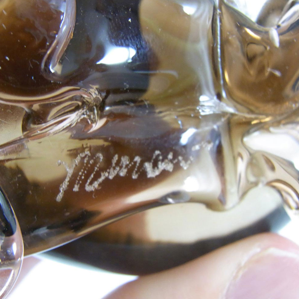 V. Nason & Co Murano Amber Glass Tortoise Sculpture - Signed - Click Image to Close