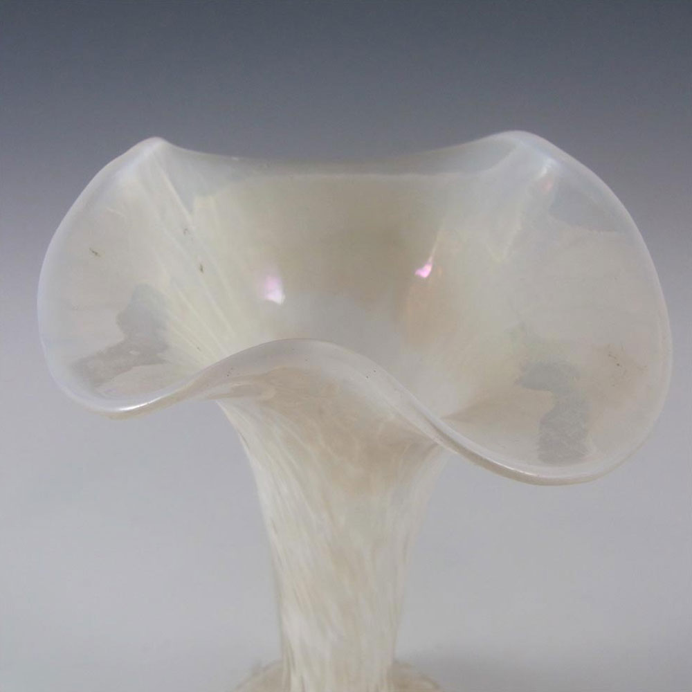 (image for) Kralik Art Nouveau 1900's Iridescent Mother-of-Pearl Glass Vase #2 - Click Image to Close