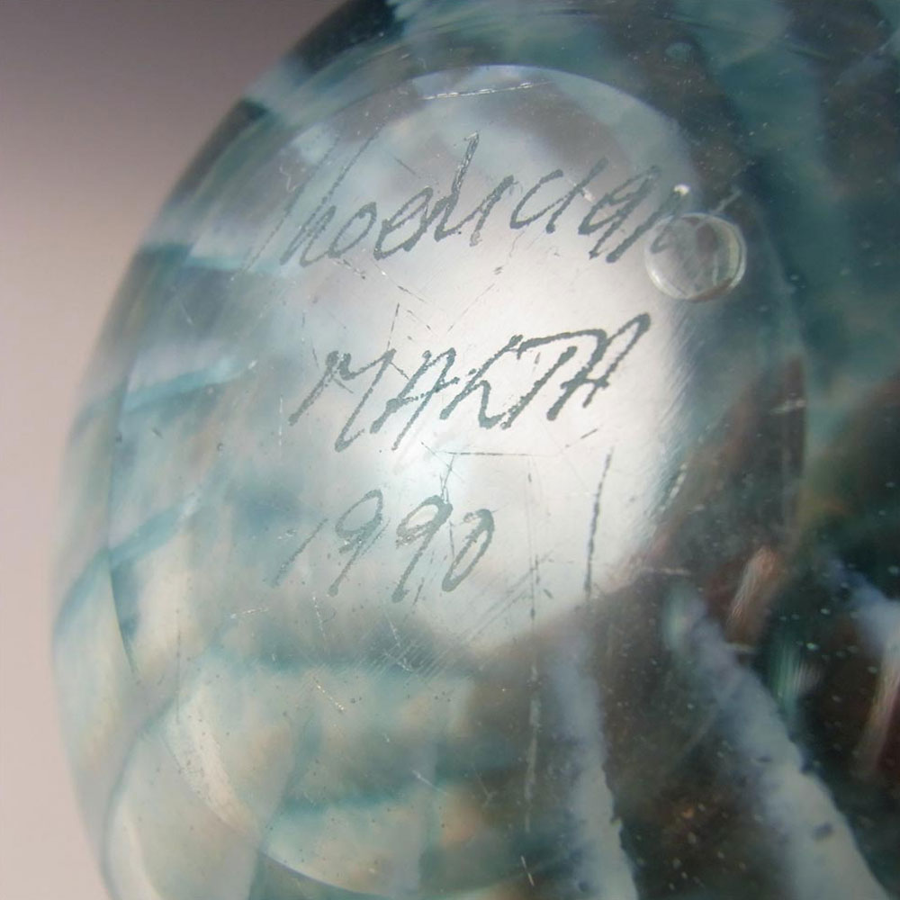 (image for) Phoenician Maltese Blue Glass Vase - Signed & Labelled - Click Image to Close