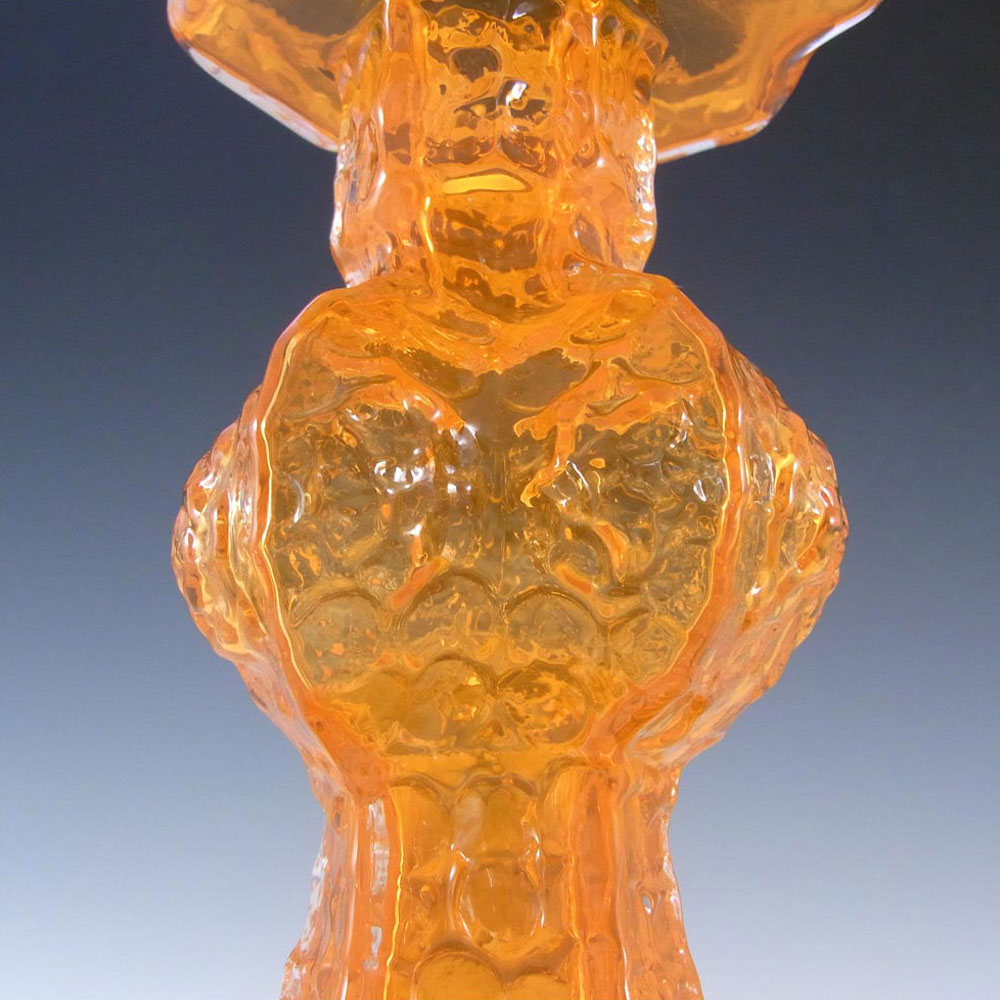(image for) Riihimaki #1947 Riihimaen Orange Glass Nanny Still 'Candida' Vase - Click Image to Close
