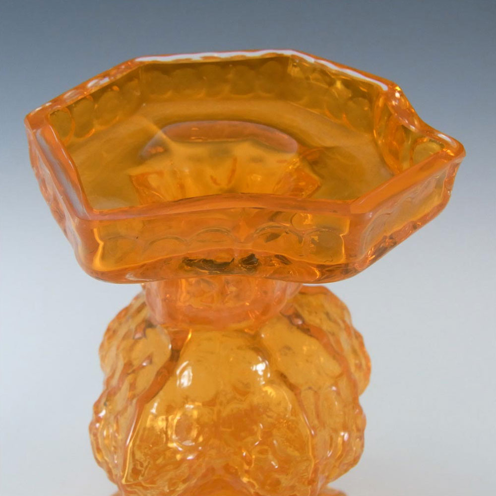 (image for) Riihimaki #1947 Riihimaen Orange Glass Nanny Still 'Candida' Vase - Click Image to Close