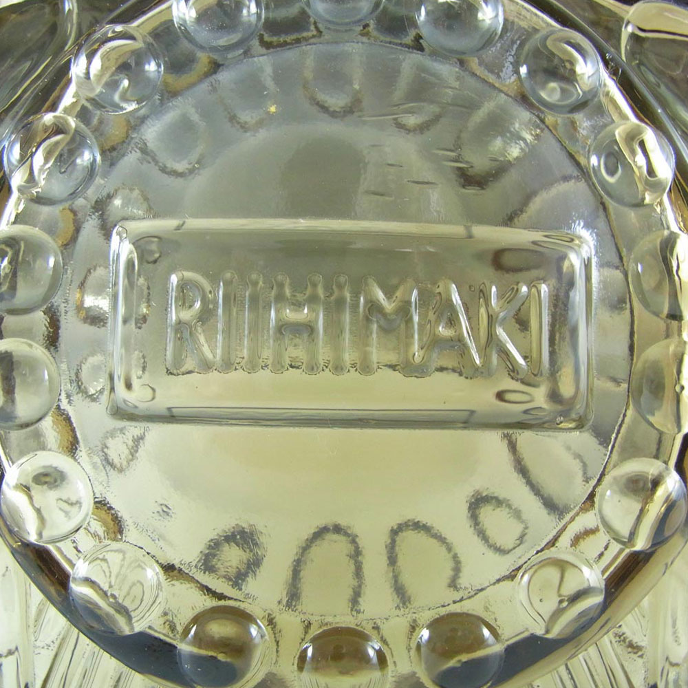 (image for) Riihimaki 'Veturipullo' Riihimaen Siiroinen Brown Glass Bottle - Click Image to Close