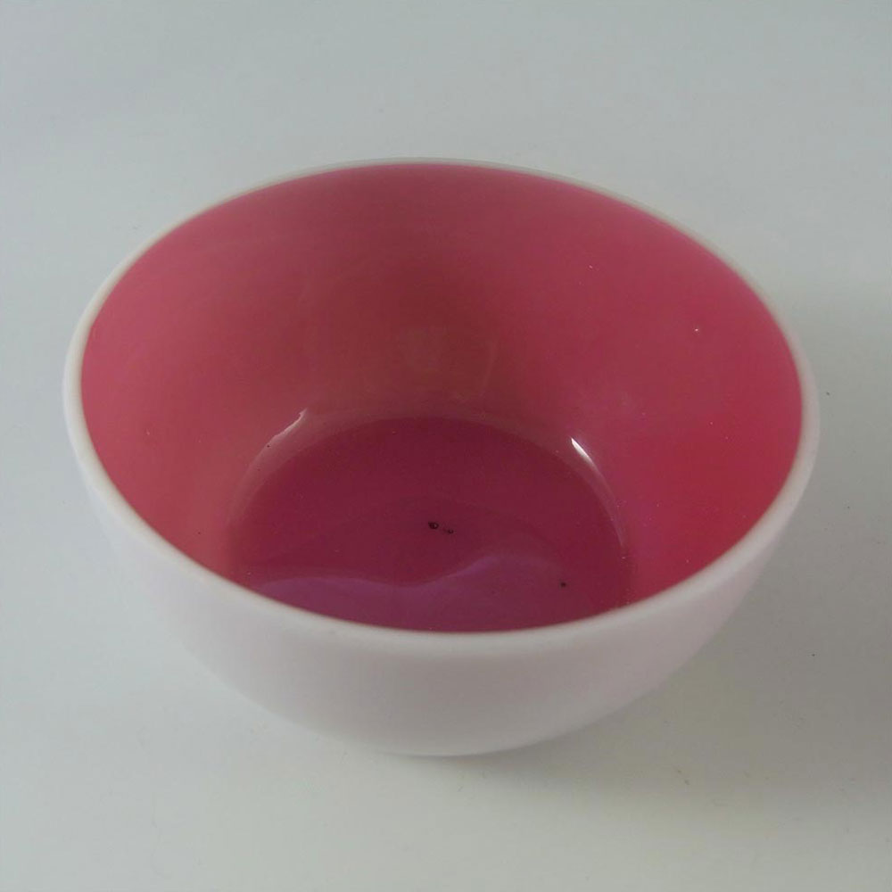 Victorian Opaque Custard Glass Pink & Ivory Creamer & Sugar Bowl - Click Image to Close