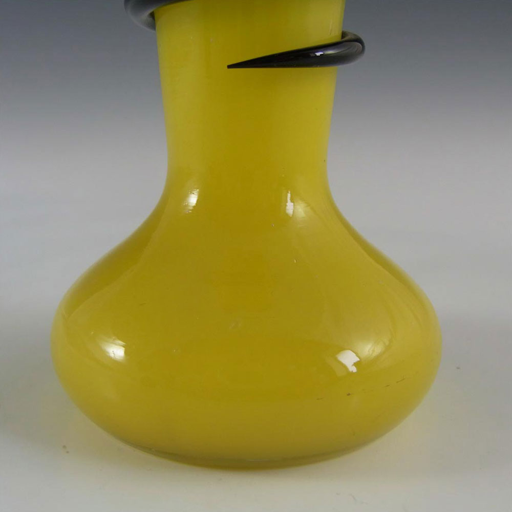 (image for) Czech/Bohemian 1930's Yellow & Black Tango Glass Vase #4 - Click Image to Close