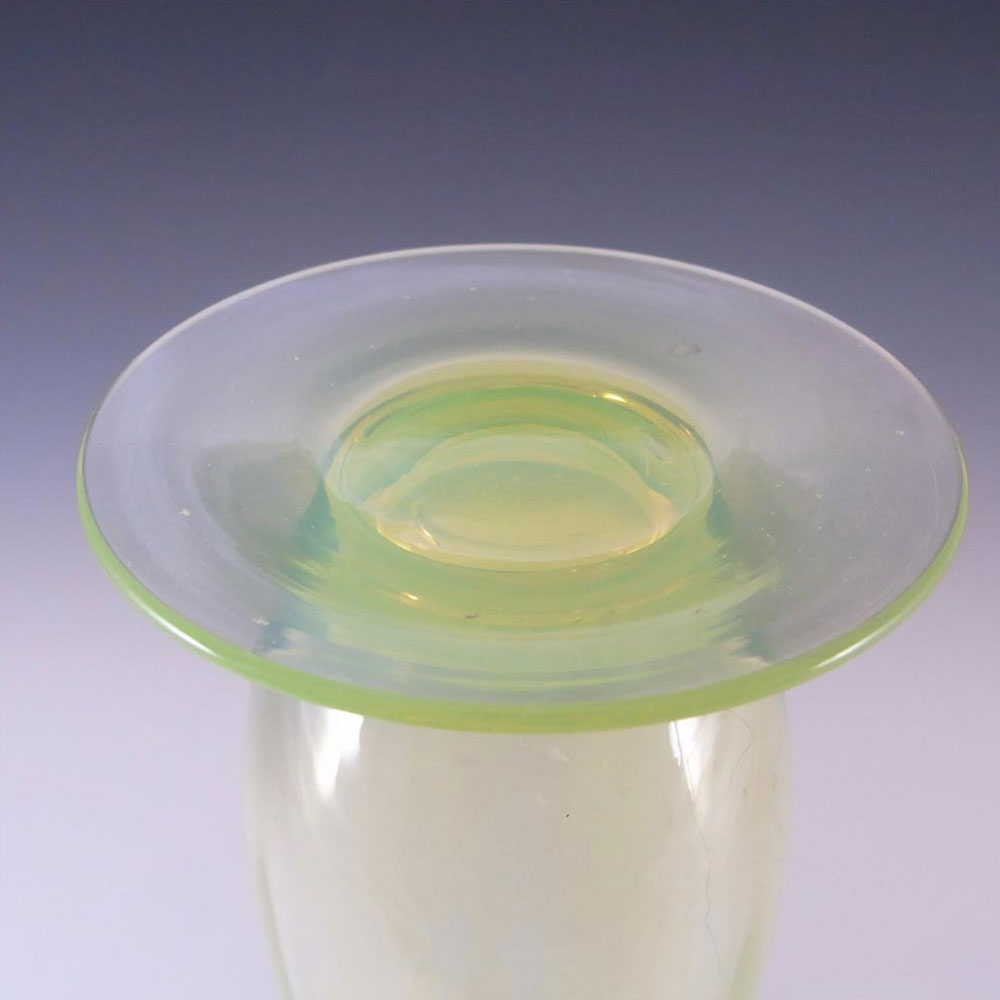 (image for) Victorian 1890's Vaseline Opalescent Uranium Glass Vase - Click Image to Close