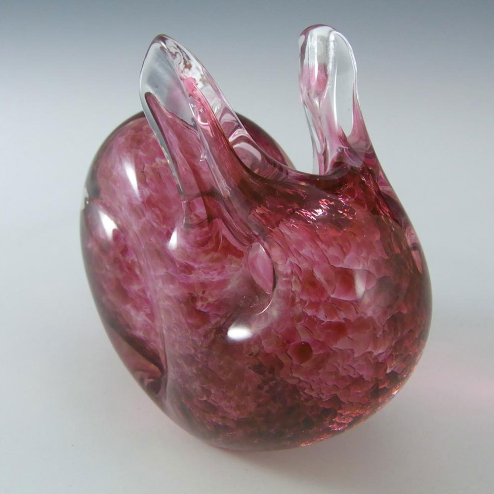 (image for) Wedgwood Pink Glass Rabbit Paperweight SG422 - Marked - Click Image to Close