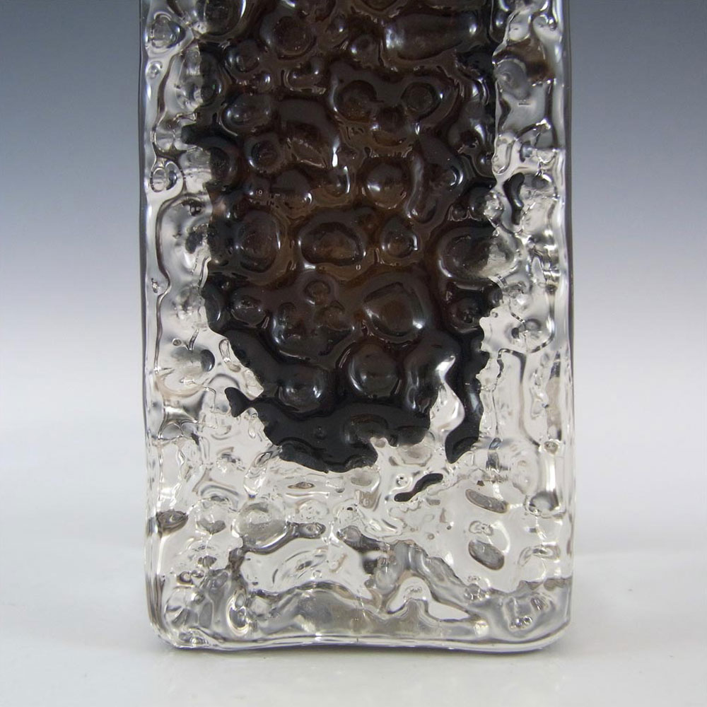 (image for) Whitefriars #9683 Baxter Cinnamon Glass 6.75" Nailhead Vase - Click Image to Close