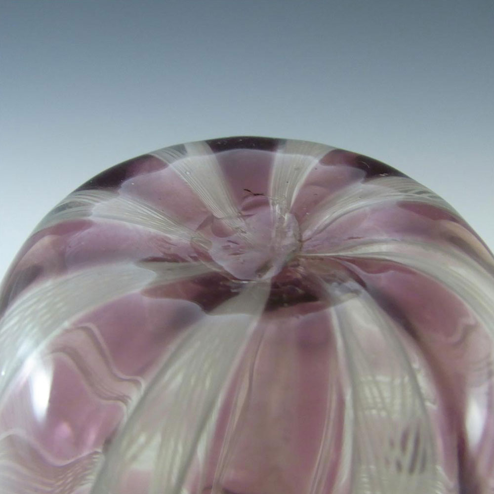 Murano 1950's Zanfirico Lattice Filigree Glass Vase #3 - Click Image to Close