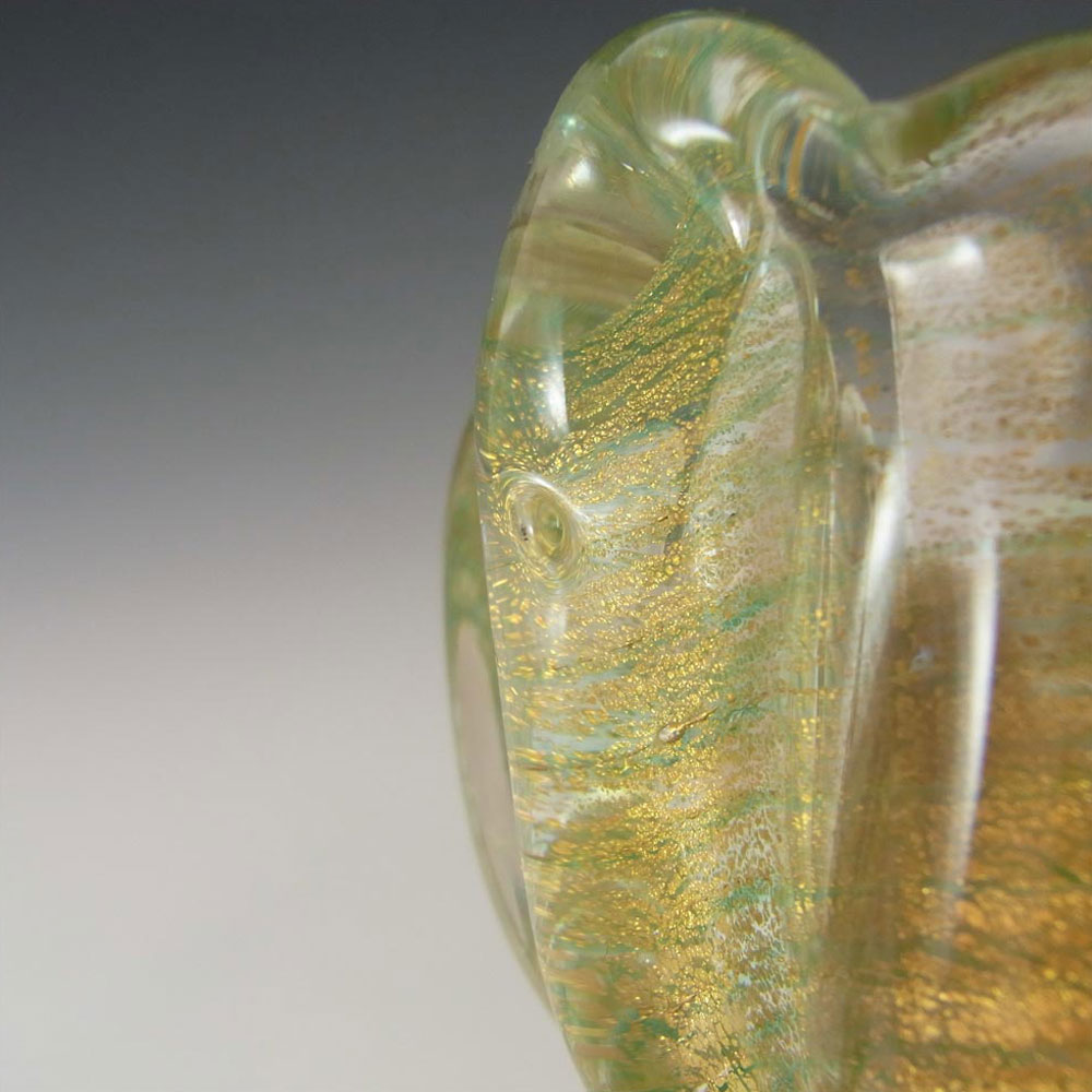 (image for) Barovier & Toso Murano Cordonato d'Oro Gold Leaf Glass Bowl - Click Image to Close