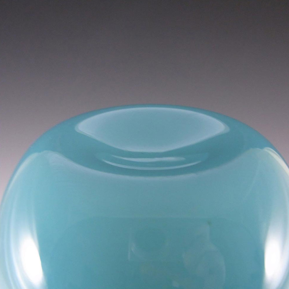 Elme 1970's Swedish/Scandinavian Blue Cased Glass Vase - Click Image to Close