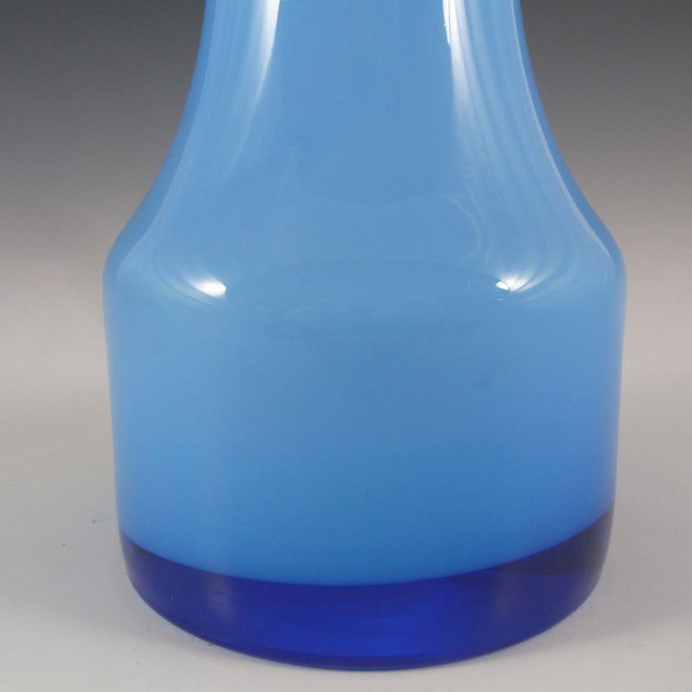 (image for) Scandinavian/Swedish Retro 1960s Blue Cased Glass Vase - Click Image to Close