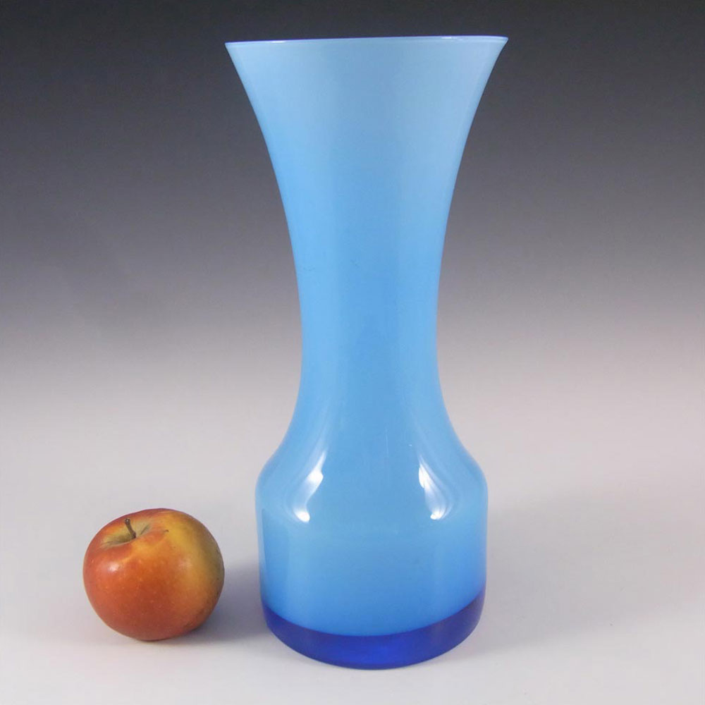 (image for) Scandinavian/Swedish Retro 1960s Blue Cased Glass Vase - Click Image to Close