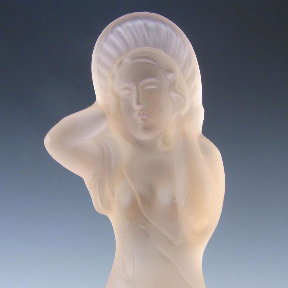 (image for) Walther Art Deco Pink Glass Arabella Nude Lady Figurine - Click Image to Close