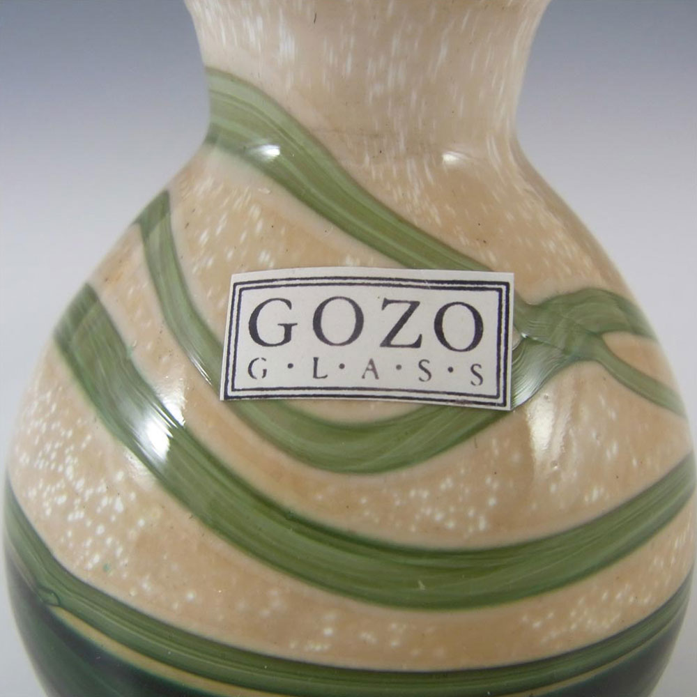 (image for) Gozo Maltese Glass 'Springtime' Vase - Signed + Labelled - Click Image to Close