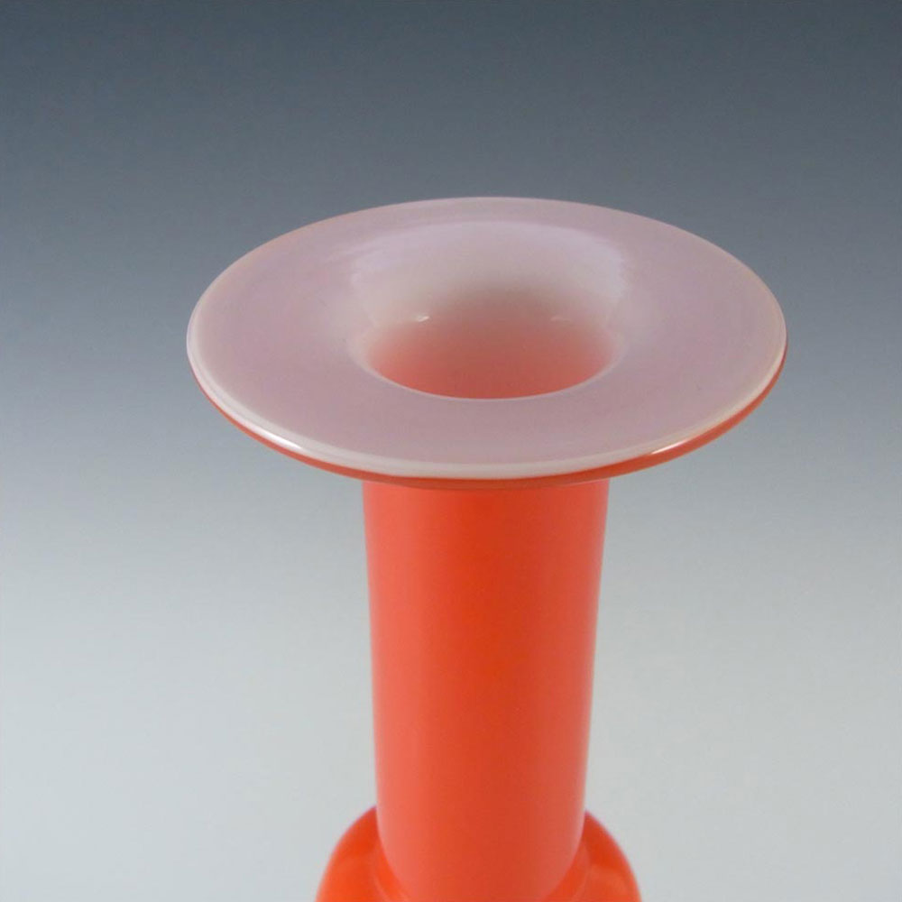 (image for) Holmegaard Carnaby Red Cased Glass Vase by Christer Holmgren - Click Image to Close
