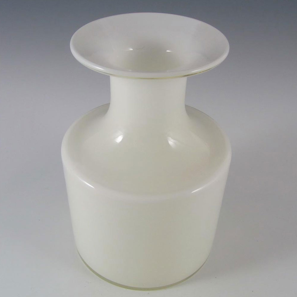 Holmegaard Carnaby Opal White Glass Vase by Per Lutken - Click Image to Close
