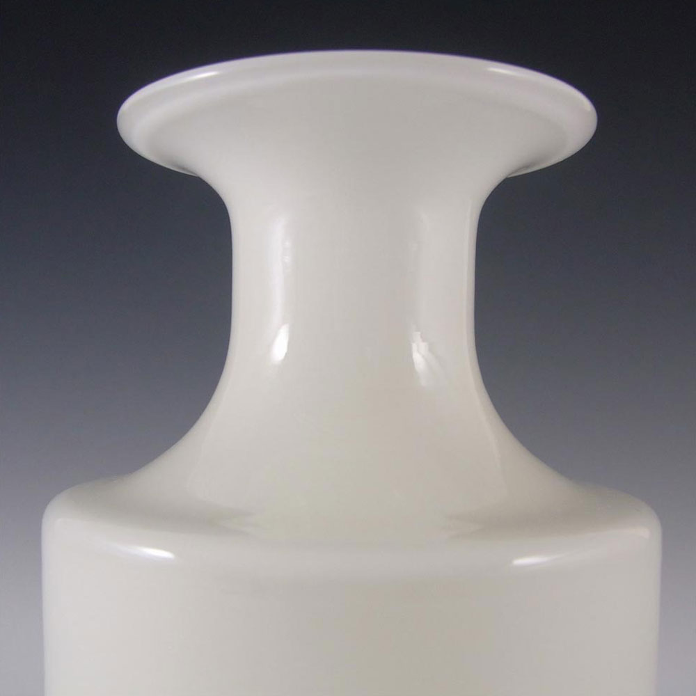 (image for) Holmegaard Carnaby Opal White Glass Vase by Per Lutken - Click Image to Close