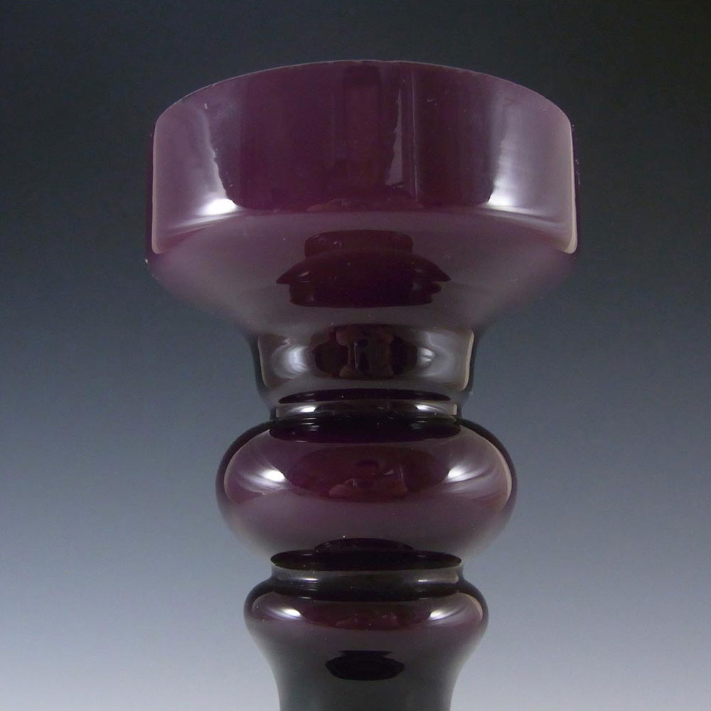 Japanese Purple Cased Hooped Glass Vase - Swedish Style - Click Image to Close