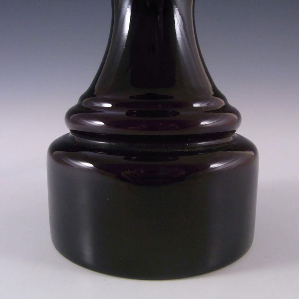 Japanese Purple Cased Hooped Glass Vase - Swedish Style - Click Image to Close