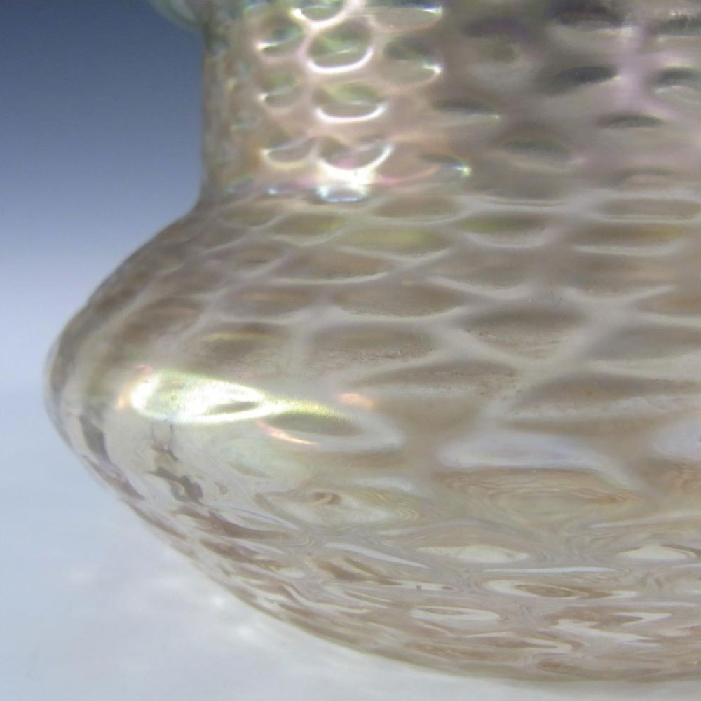 (image for) Art Nouveau 1900's Iridescent Glass Antique Vase - Click Image to Close