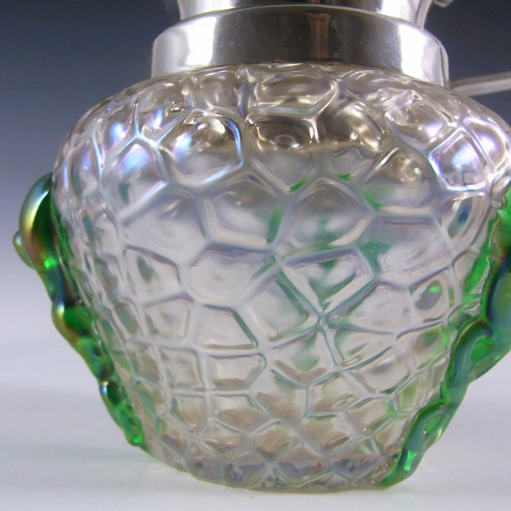 (image for) Kralik Art Nouveau 1900's Iridescent Glass "Martelé" Jug - Click Image to Close