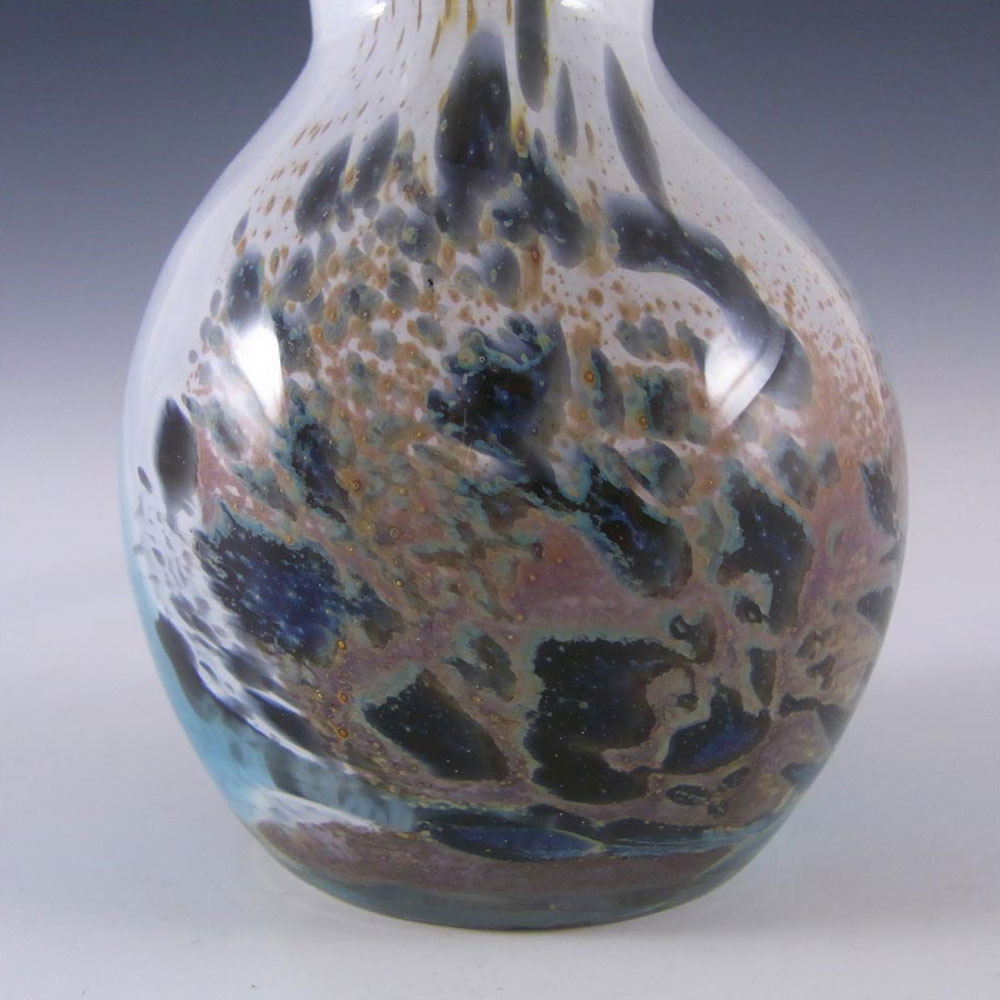 Mdina 'Seascape' Maltese Glass Vase - Labelled - Click Image to Close
