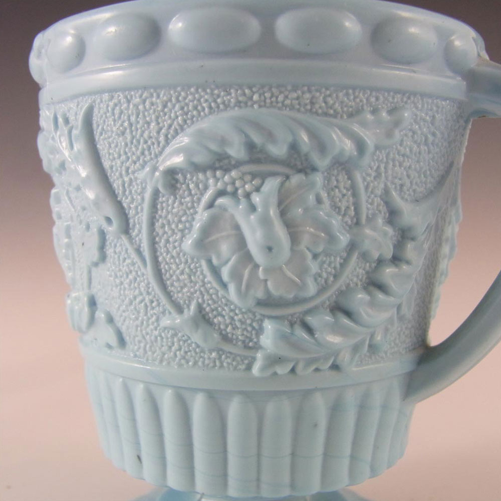 (image for) Sowerby #1430 Victorian Blue Milk Glass Creamer/Jug - Marked - Click Image to Close