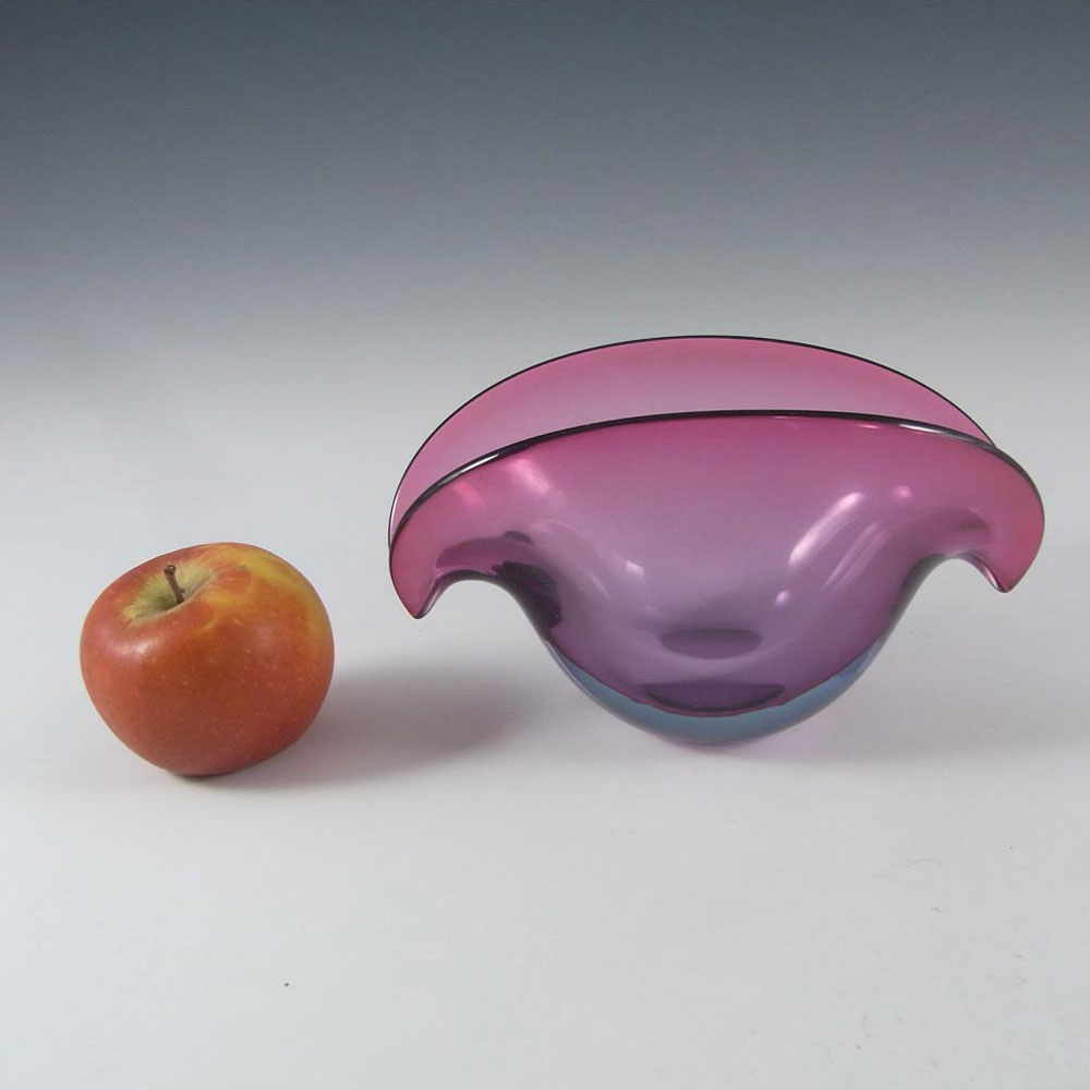 (image for) Seguso Dalla Venezia Murano Pink Glass Clam Bowl/Vase - Click Image to Close