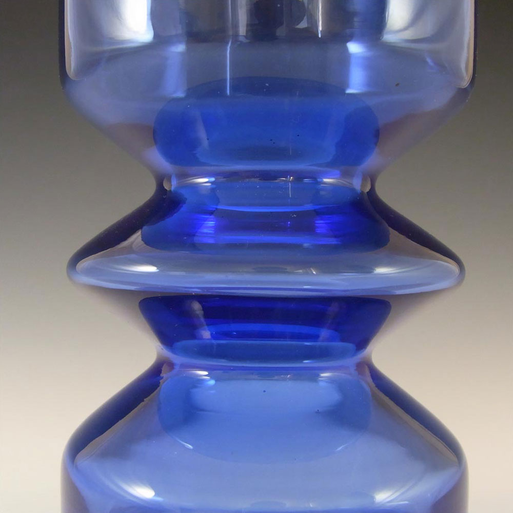 Riihimaki #1472 Riihimaen Tamara Aladin Blue Glass Vase - Click Image to Close