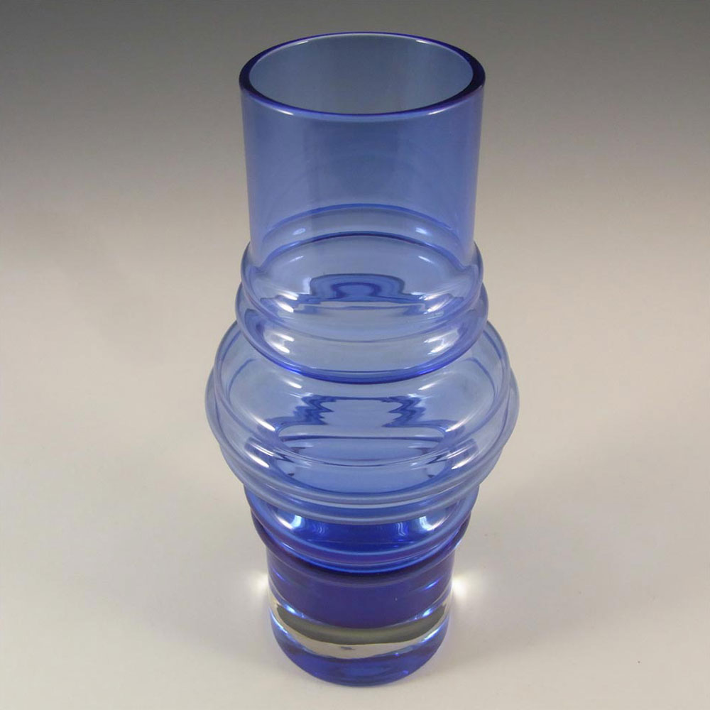 (image for) Riihimaki #1516 Riihimaen Blue Glass 'Tulppaani' Vase - Click Image to Close