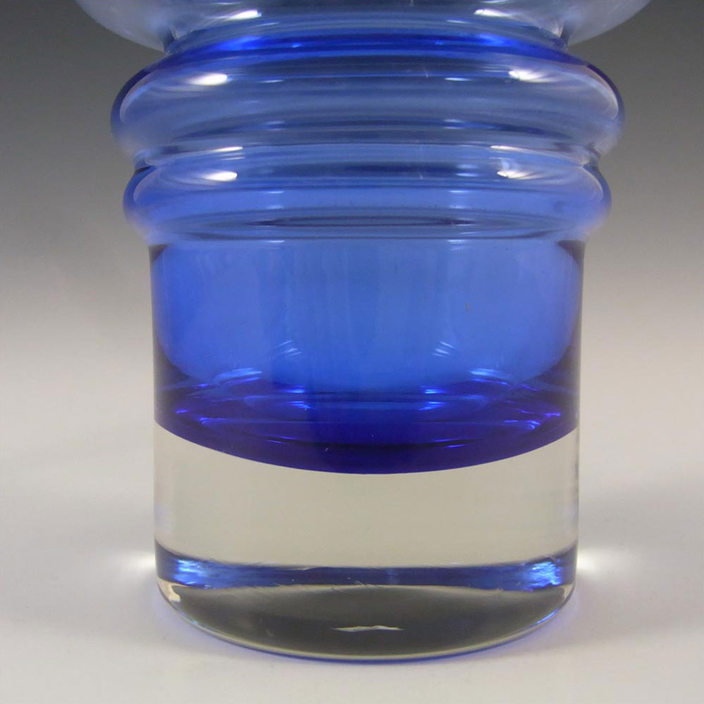 (image for) Riihimaki #1516 Riihimaen Blue Glass 'Tulppaani' Vase - Click Image to Close