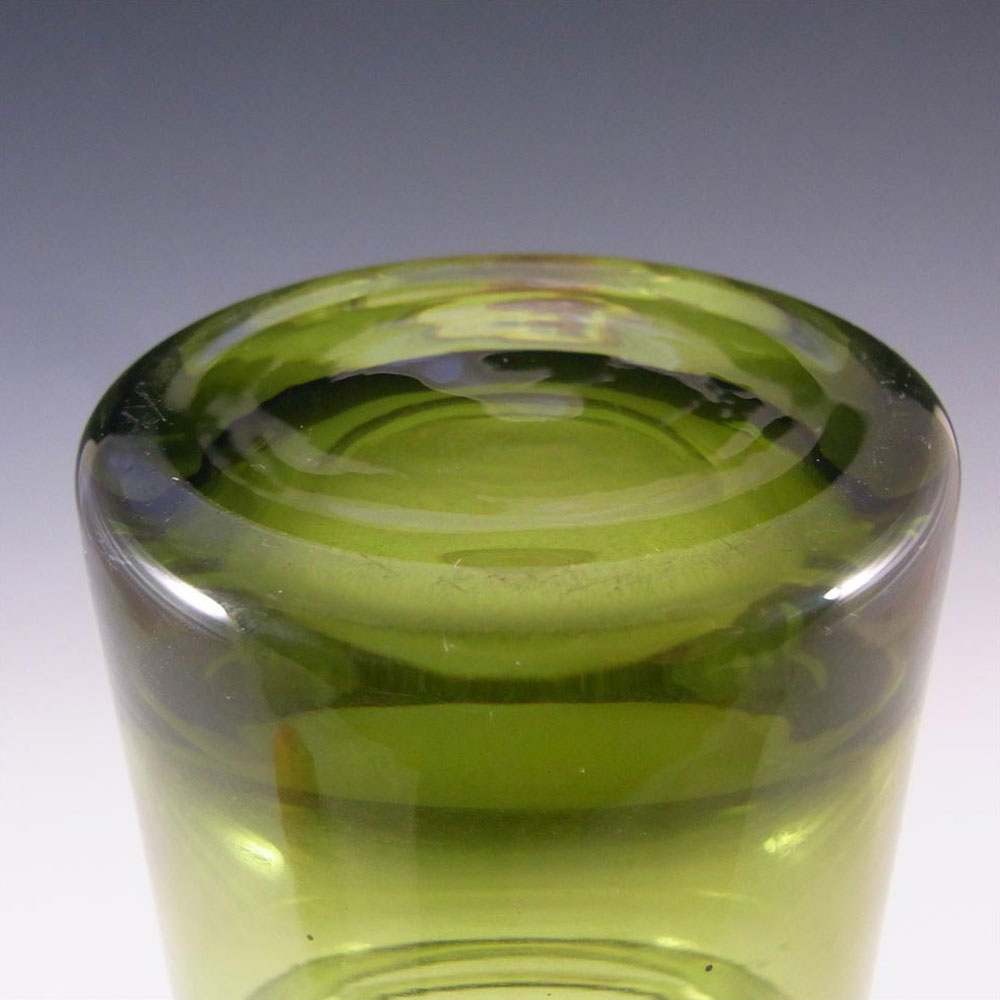 (image for) Riihimaki #1512 Riihimaen Green Glass 'Tulppaani' Vase - Click Image to Close