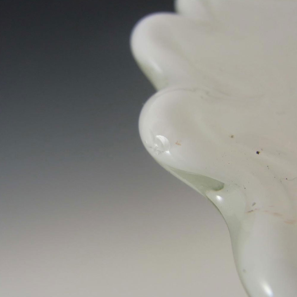 (image for) Fratelli Toso Murano Copper Aventurine White Glass Bowl - Click Image to Close