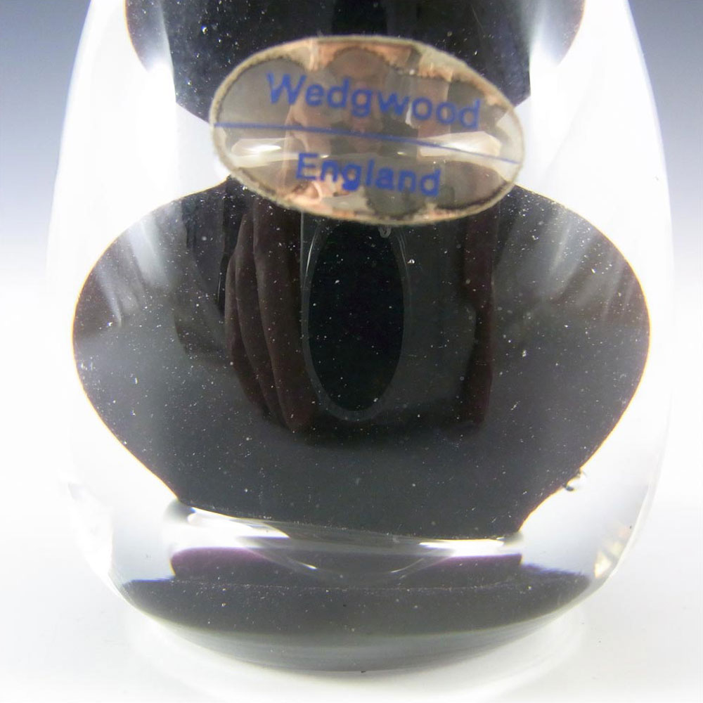 (image for) Wedgwood Amethyst Glass Domed Paperweight RSWII - Marked - Click Image to Close