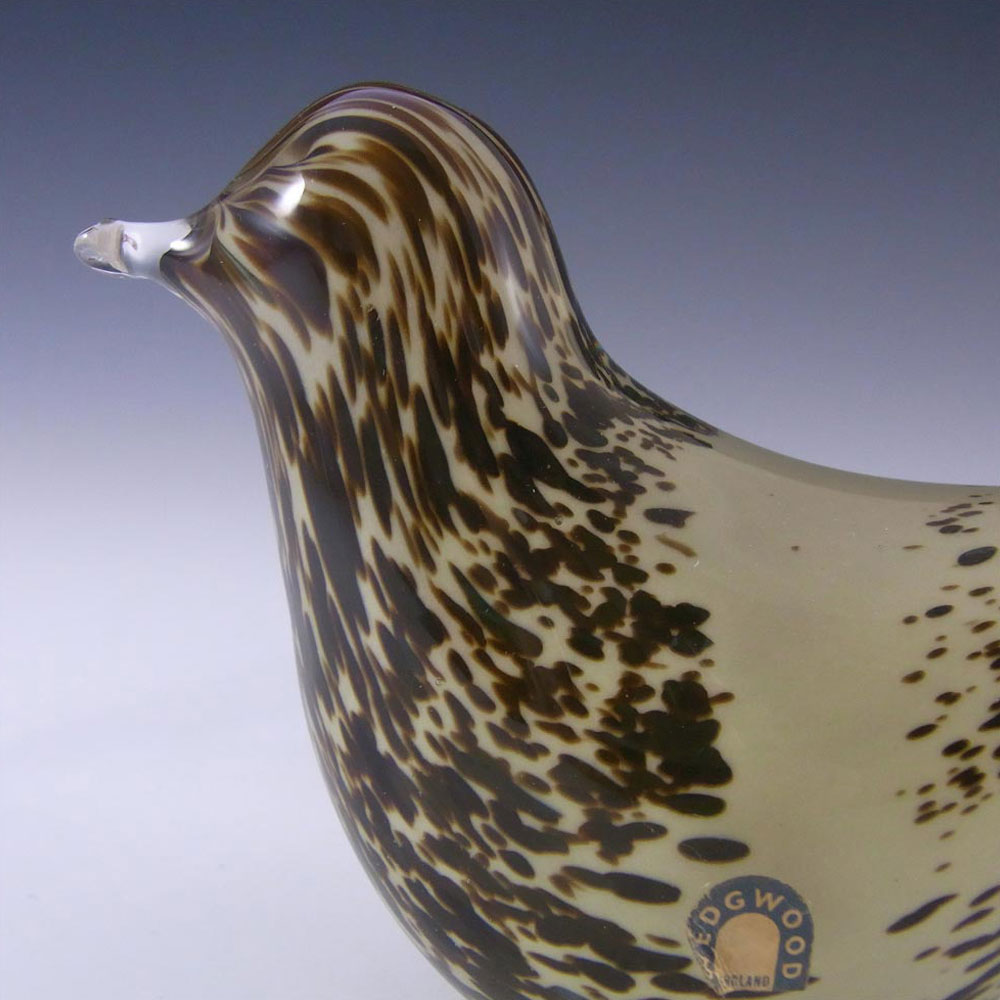 Wedgwood Glass Long-Tailed Bird Paperweight RSW73 - Marked - Click Image to Close
