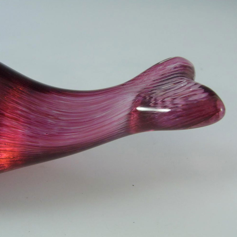 (image for) Wedgwood Speckled Pink Glass Whale Paperweight RSW234 - Click Image to Close