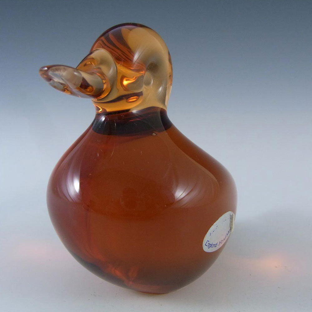 (image for) Wedgwood Topaz/Amber Glass Duckling RSW425 - Marked - Click Image to Close