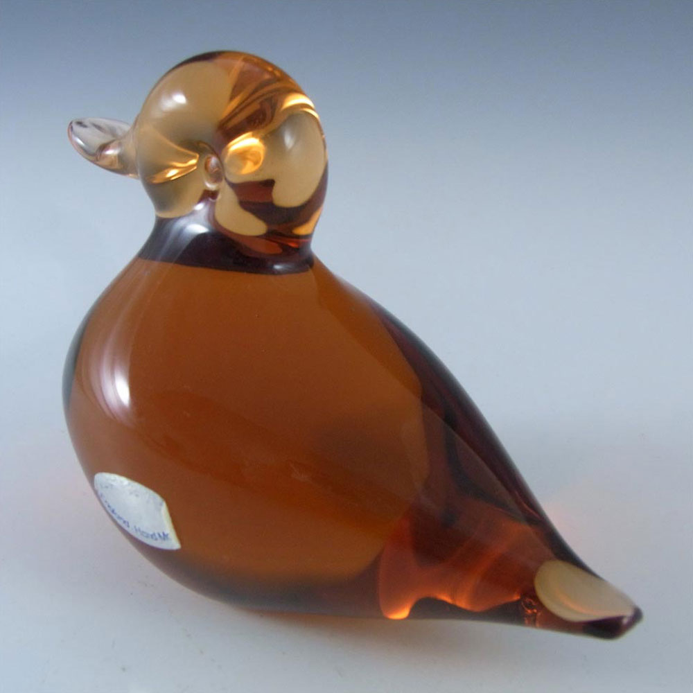 (image for) Wedgwood Topaz/Amber Glass Duckling RSW425 - Marked - Click Image to Close