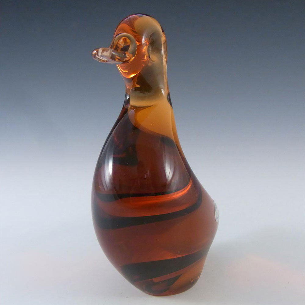 (image for) Wedgwood Topaz/Amber Glass Duck RSW232 - Marked - Click Image to Close