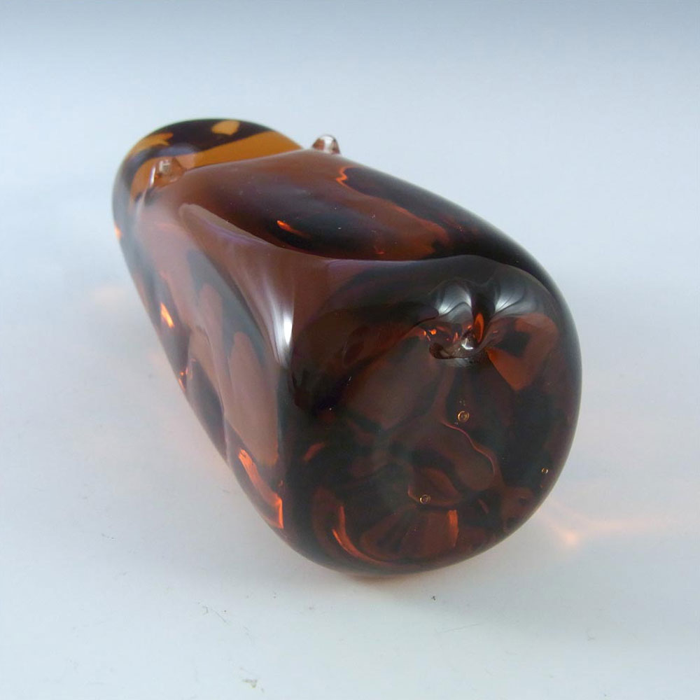 (image for) Wedgwood Topaz/Amber Glass Hippo SG461 - Marked - Click Image to Close