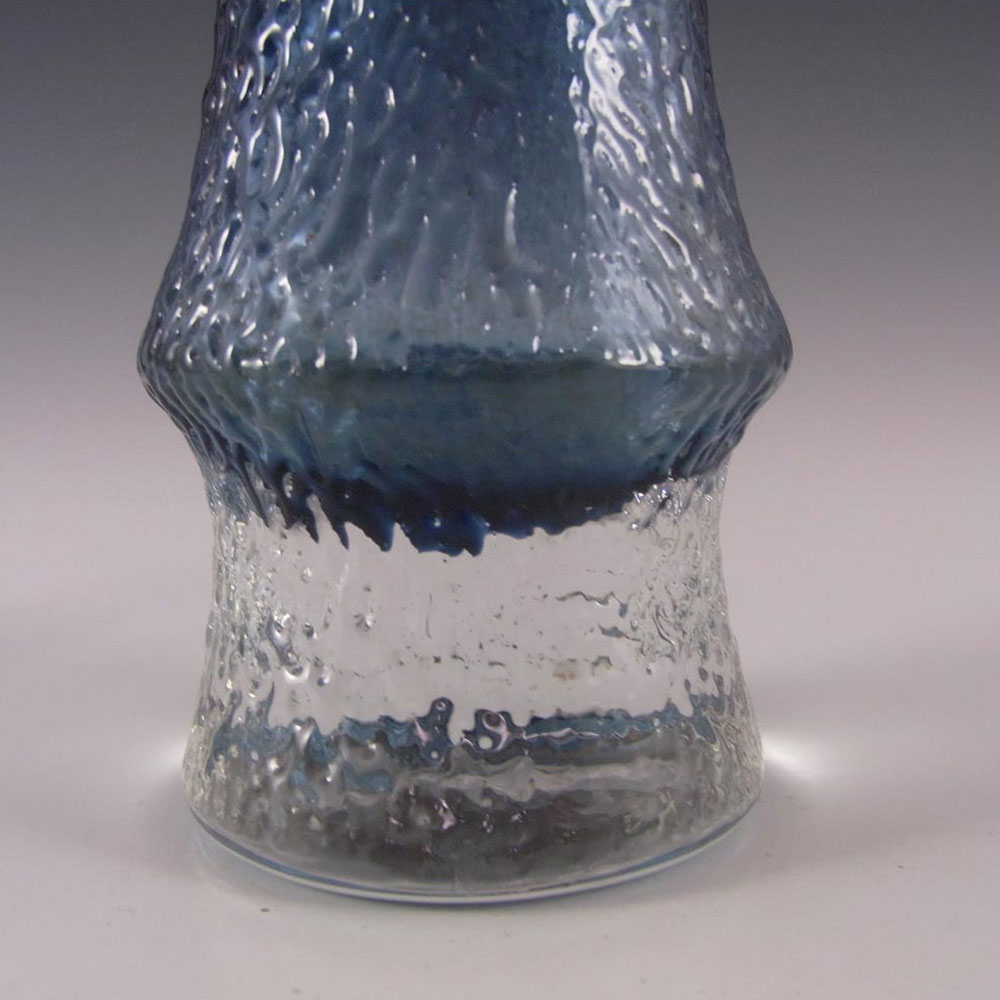 (image for) Wedgwood/Stennett-Willson Blue Glass Textured Vase - Click Image to Close